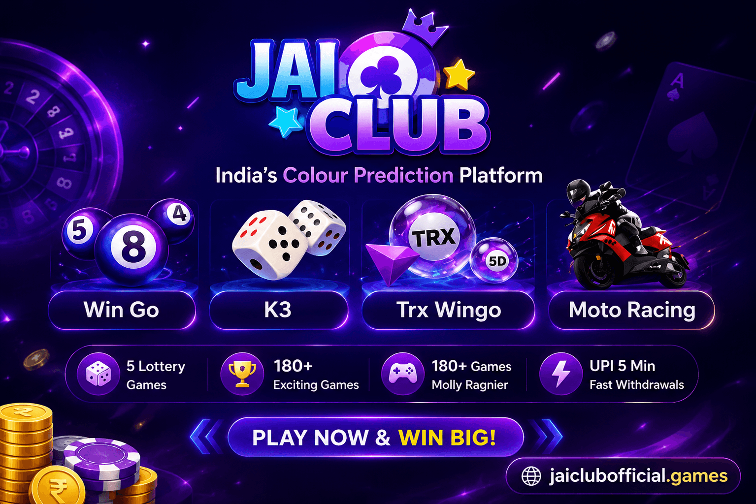 Jai Club Game — online colour prediction gaming platform for players in India
