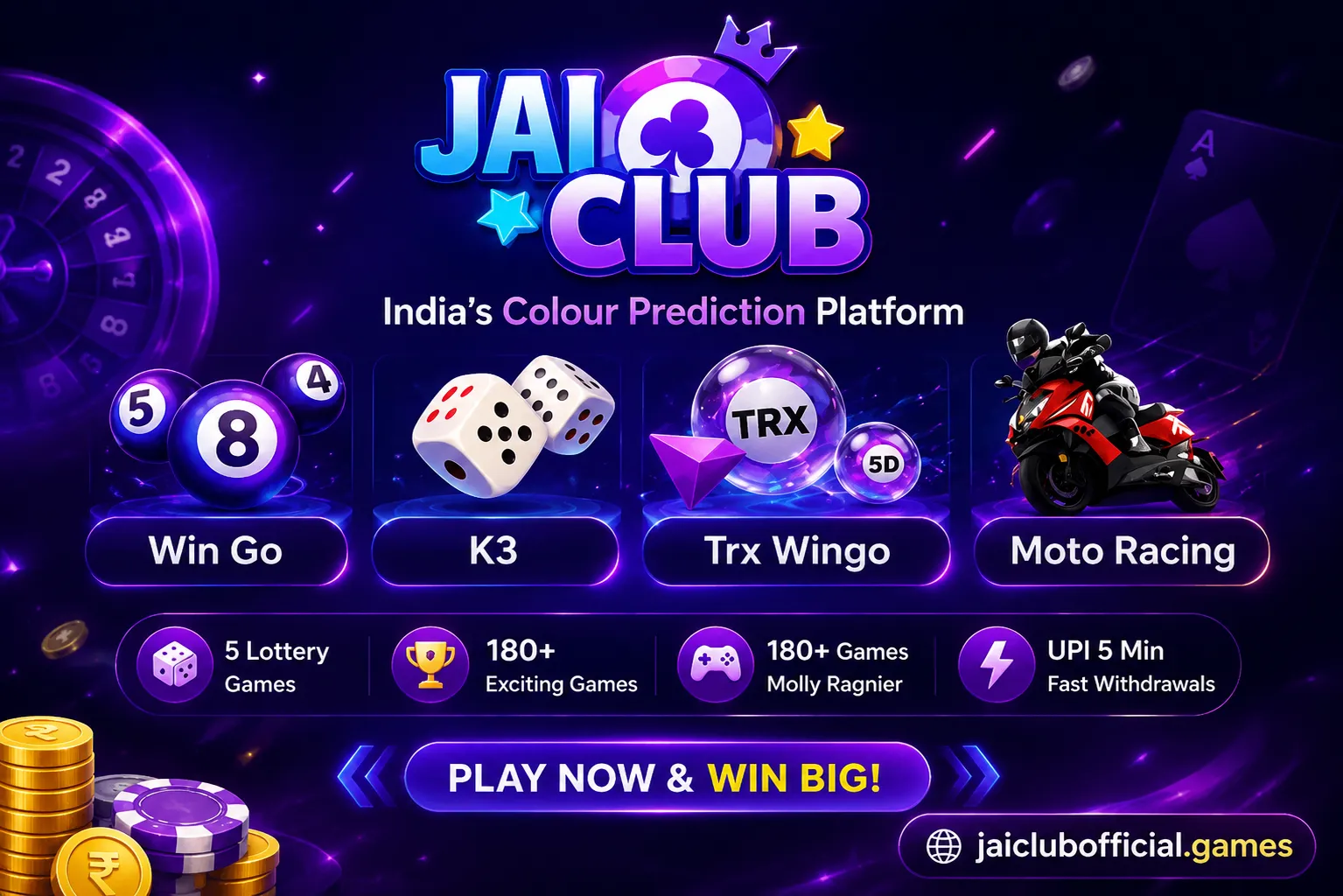 Jai Club Game — online colour prediction gaming platform for players in India
